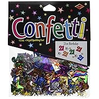 Beistle 21 & Stars Confetti