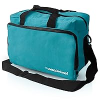 ASA TECHMED Nurse Bag for Medical Equipment, Nurse Accessories Bag Ideal for Doctors, Nurses, Home Health Aids, Medical Students (Teal)