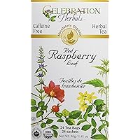 CELEBRATION HERBALS Red Raspberry Leaf Tea Organic 24 Bag, 0.02 Pound