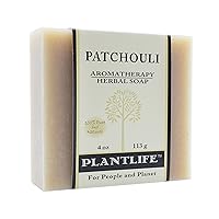 Plantlife Patchouli Bar Soap - Moisturizing and Soothing Soap for Your Skin - Hand Crafted Using Plant-Based Ingredients - Made in California 4oz Bar