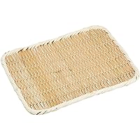Endoshoji ABV31008 Professional Square Basin Strainer 9.4 inches (24 cm) (Made in Sado), Bamboo, Made in Japan