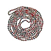 MGR MY GEMS ROCK! Petite Natural Agate Stone Beaded Hand Knotted Light Weight Endless Infinity Long Or Multi-Layer Necklace, 70-Inch Long Approx.