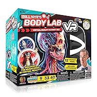 Bill Nye's Body Lab VR - Virtual Reality Kids Science Kit, Book and Interactive Learning Activity Set