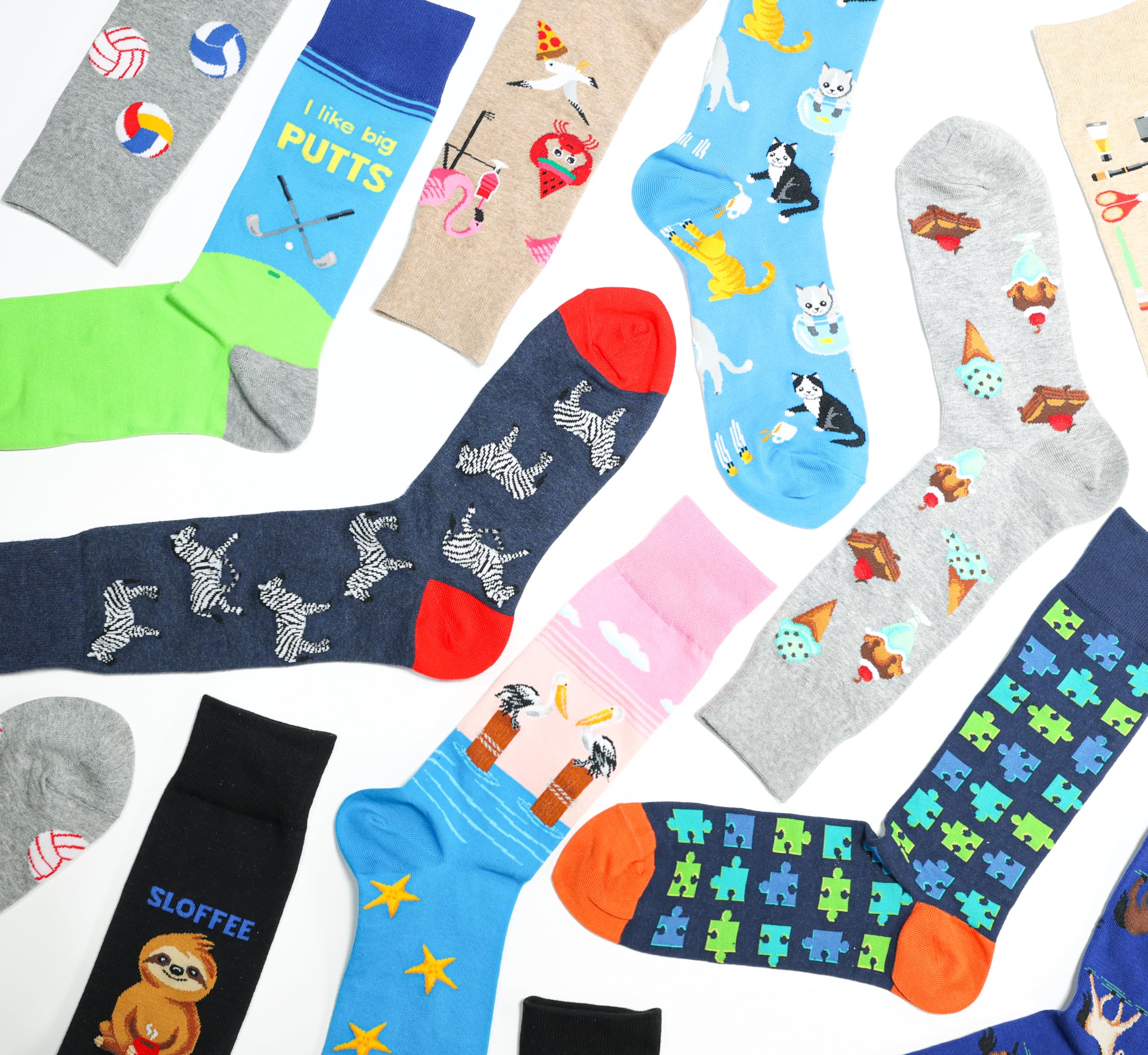 Hot Sox Men's Fun Conversation Starter Crew Socks-1 Pair Pack-Cool Funny Pop Culture Gifts