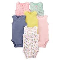 baby-girls 6-pack Short-sleeve Bodysuit