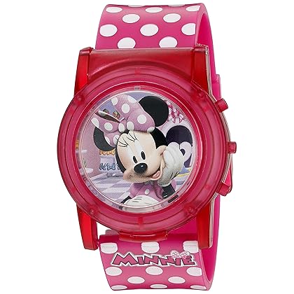 Accutime Kids Disney Mickey Mouse & Minnie Mouse Digital Quartz Watch for Kids, Girls, Boys, Toddlers of All Ages