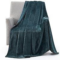 32593 King-California King Size Plush Fleece Bed Blanket Home and Hotel Luxury Premium Collection Soft Lightweight Blankets, King/California King, Green