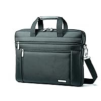 Classic Laptop Slim Briefcase, Black, 16 x 2 x 12-Inch