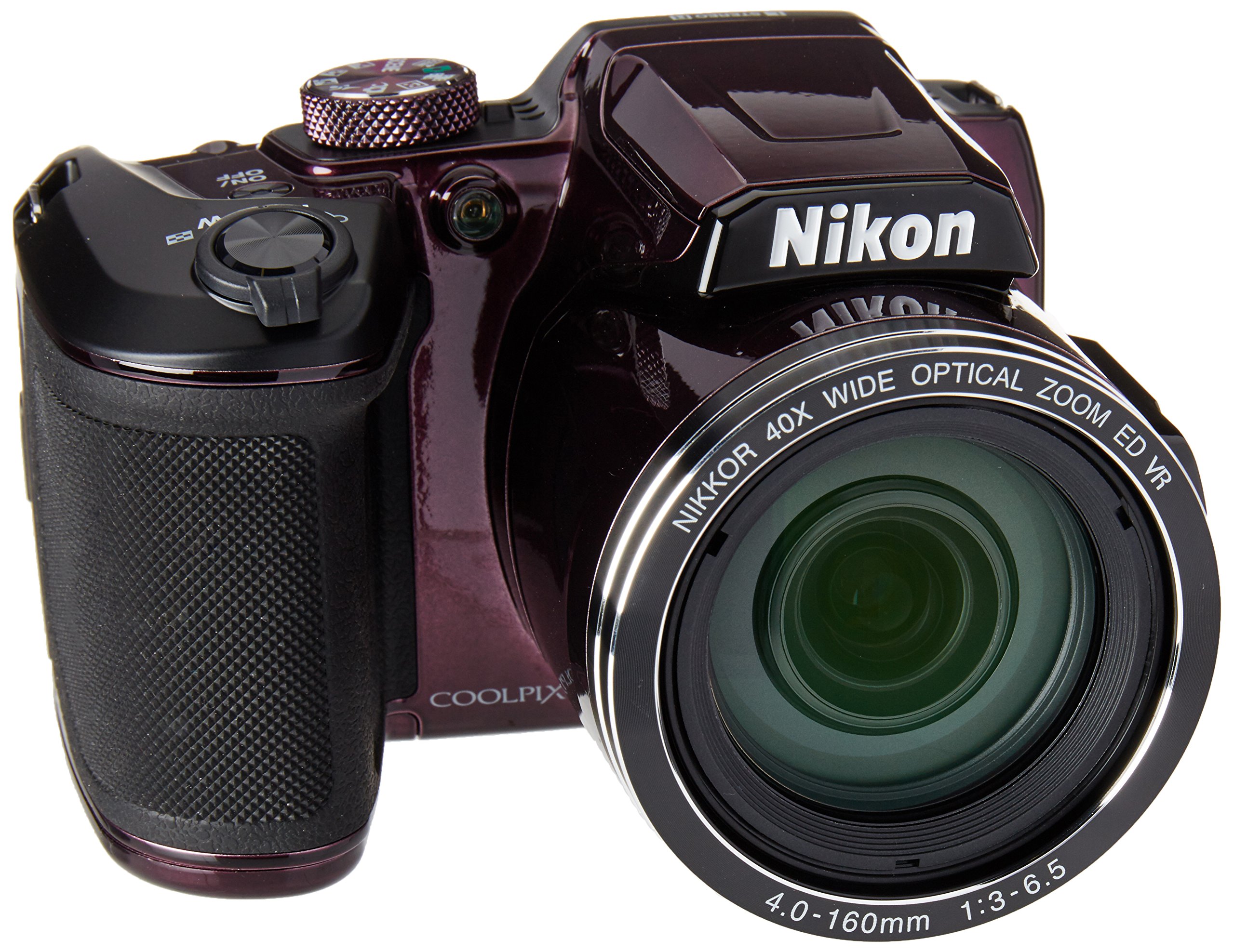 Nikon B500 16 MP Point & Shoot Digital Camera, Plum