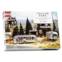 Busch 1054 Camping Trailer Park Scn HO Scale Scenery Kit
