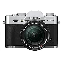 Fujifilm X-T10 Silver Mirrorless Digital Camera Kit with XF 18-55mm F2.8-4.0 R LM OIS Lens - International Version (No Warranty)