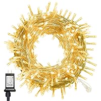 6 Inches Indoor Outdoor, LED String Light for Holiday Christmas Wedding Party Bedroom Decorations, Warm White