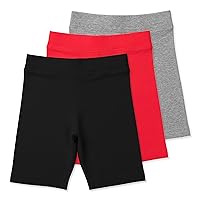 Lucky & Me | Kylie Girls Organic Cotton Bike Shorts | Tagless with Good Coverage (3-Pack)