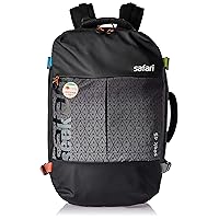 Seek 45 Ltrs Overnighter Expandable Travel Laptop Backpack, Black, 17, laptop bags
