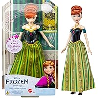 Disney Frozen Toys, Singing Anna Doll in Signature Clothing, Sings “For the First Time in Forever” from the Mattel Disney Movie Frozen