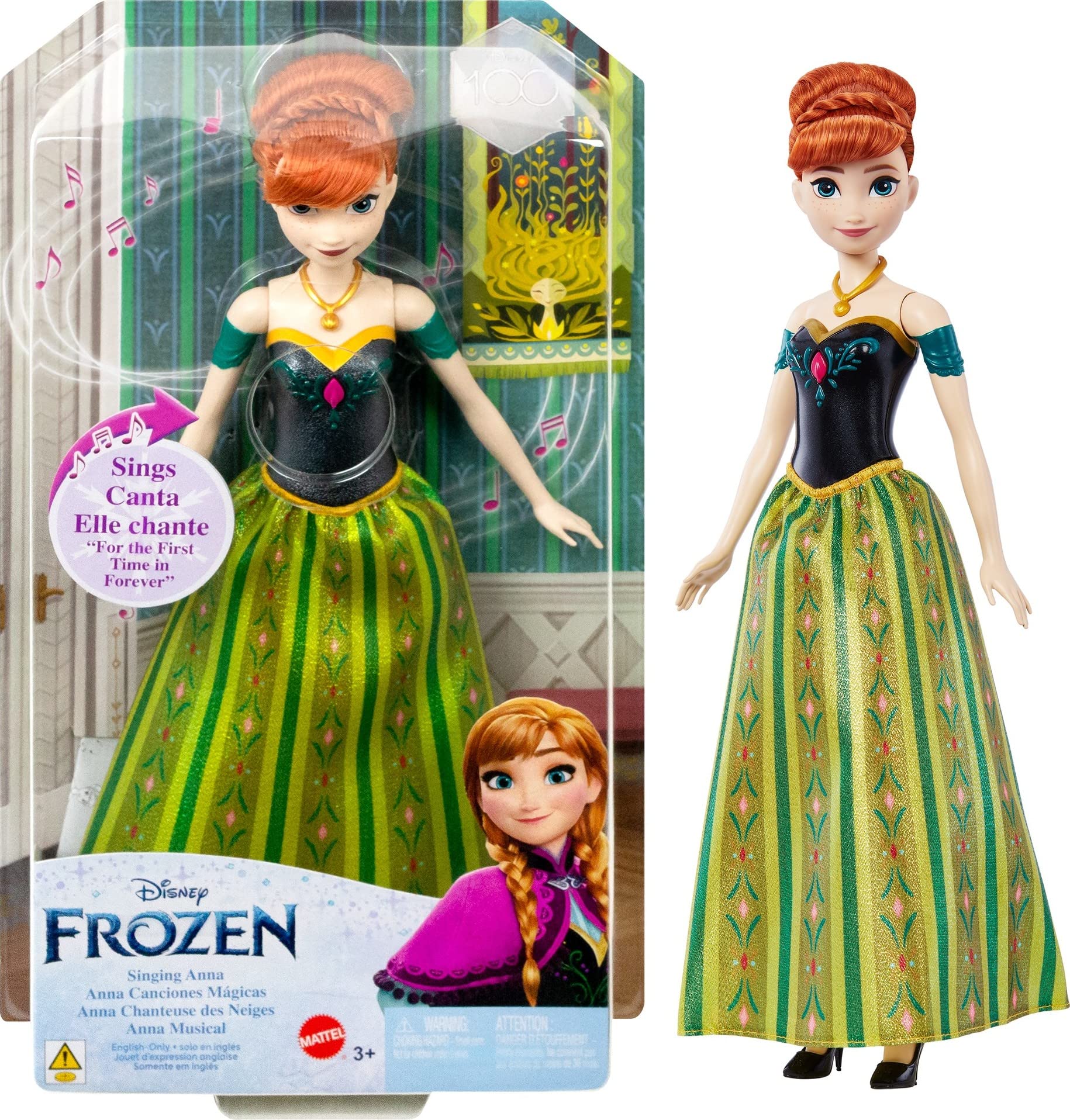 Disney Frozen Toys, Singing Anna Doll in Signature Clothing, Sings “For the First Time in Forever” from the Disney Movie Frozen