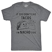Crazy Dog Mens Funny Taco T Shirts Adult Humor Mexican Food Tees for Guys