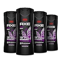 Body Wash 12h Refreshing Scent Excite Crisp Coconut & Black Pepper Men's Body Wash with 100% Plant-Based Moisturizers 16 oz 4 Pack