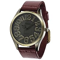 GP by Brinley Women's Faux Leather Vintage-Style Watch