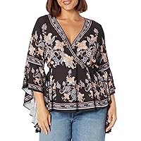 City Chic Women's Top Paisley Scarf