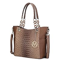 MKF Collection Shoulder Bag for Women, PU Leather Pocketbook Top-Handle Crossbody Purse Tote Satchel Handbag