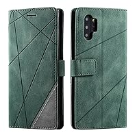 Comfortable Skin-Friendly PU+TPU Flip Wallet Phone case for Samsung Galaxy A14 A51 A71 A81 A91 4G 5G Protective Cover Unique Full wrap-Around Anti-Drop Bumper(Green,A14 5G)