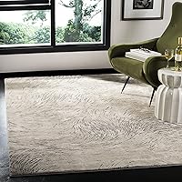 SAFAVIEH Meadow Collection 9' x 12' IvoryGrey MDW323A Modern Abstract Area Rug