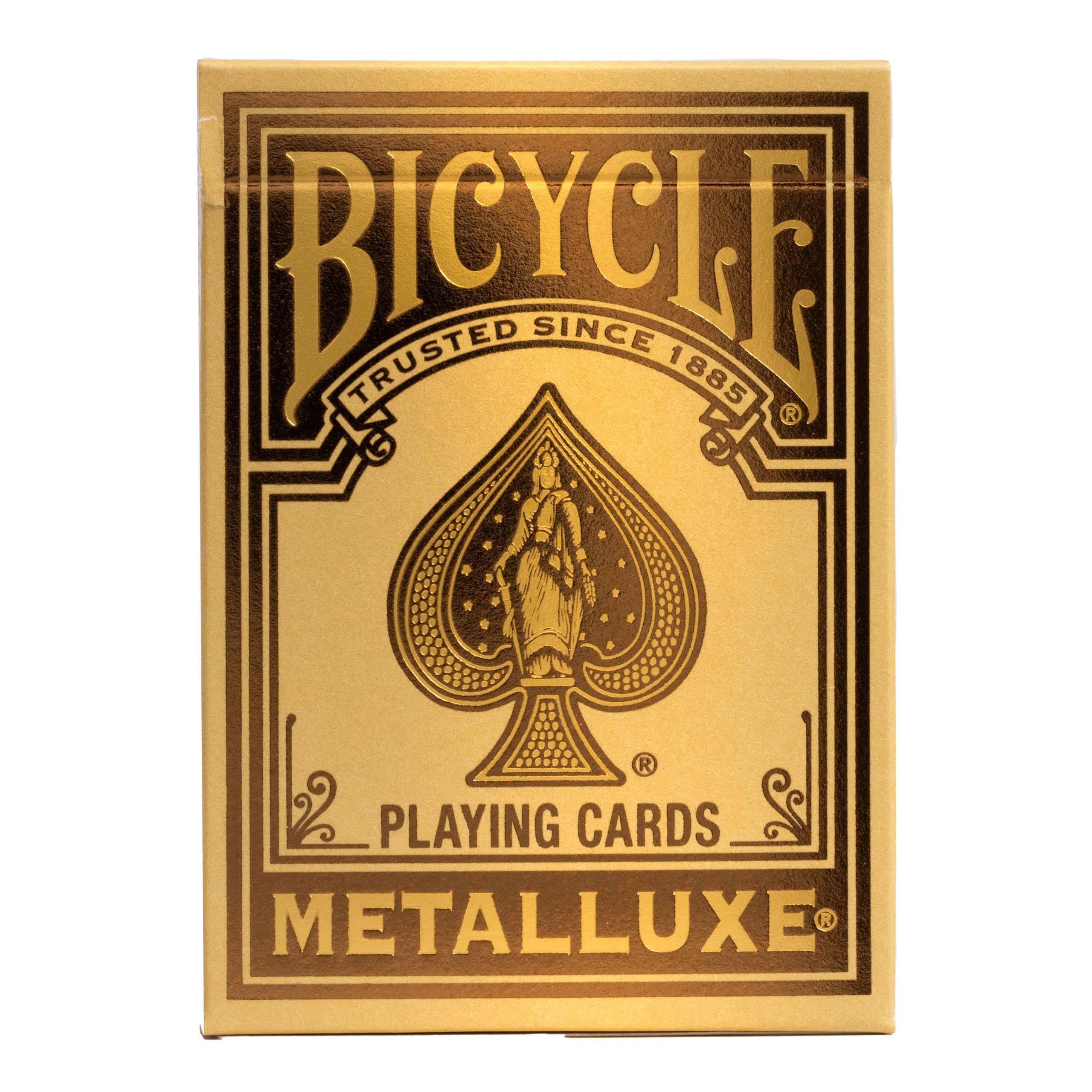 Bicycle Metalluxe Gold Playing Cards - Premium Metal Foil Finish - Poker Size