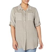M Made in Italy Women's Button Down Tunic Shirt
