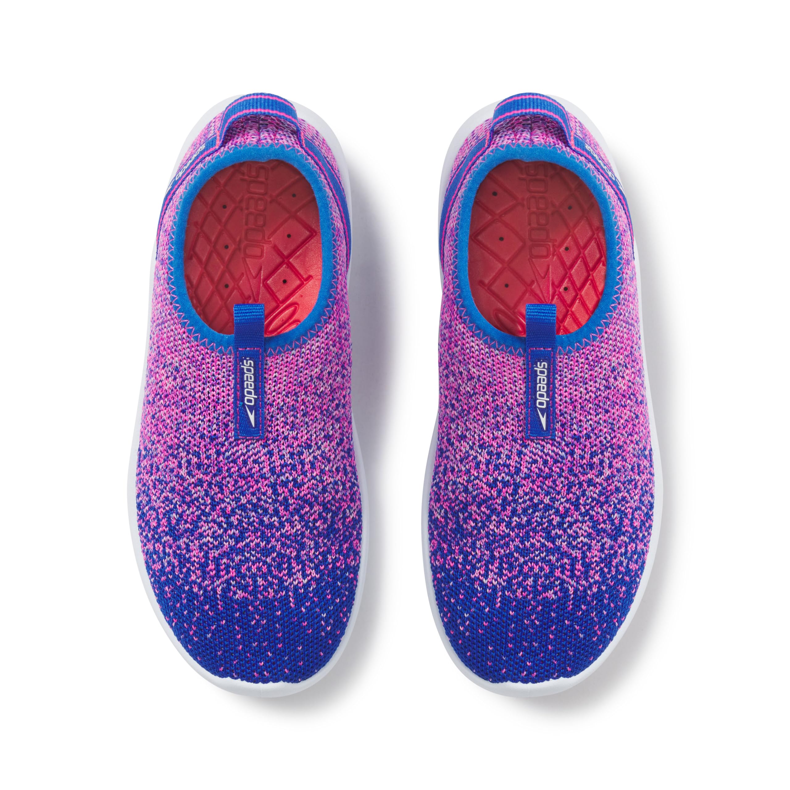 Speedo Water Shoe Surfknit Pro Kids, Turkish Sea/Flare Pink, 1 US Unisex Big