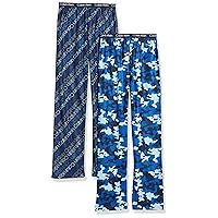 Calvin Klein Boys' Little Sleepwear Super Soft Brushed Micro Pajama Pant, 2 Pack