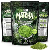 NUI Organic Matcha Green Tea Powder 100% Pure Premium Matcha for Latte, Smoothies and Baking 4 oz