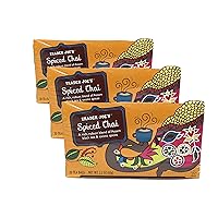Trader Joe's Spiced Chai Assam Black Tea &Exotic Spices 20 Tea Bags 2.2 Oz. (Pack of 3)