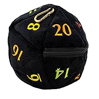 Ultra PRO - D20 Plush Dice Bag Carrier: Rainbow, Perfect Stylish Dice Bag for Dungeons & Dragons Gamers, MTG, and RPG Games, Holds up tp 50 Polyhedral Dice, Perfect Accessory Gift for RPG Gamers