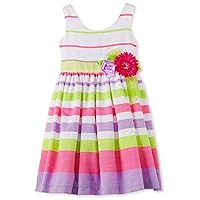 Bonnie Jean Little Girls' Linen Stripe Dress