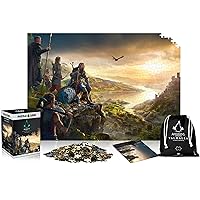 Assassins Creed Valhalla Vista of England Puzzles Premium Box Sack Poster Computer Game Puzzles for Teenagers and Adults Leisure Ideas Inspired Computer Game 1000 Pieces 68 x 48 cm