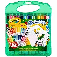 Crayola Pip Squeaks Marker Set (65ct), Washable Markers for Kids, Kids Art Supplies, Travel Essentials, Easter Gift for Kids, 4+