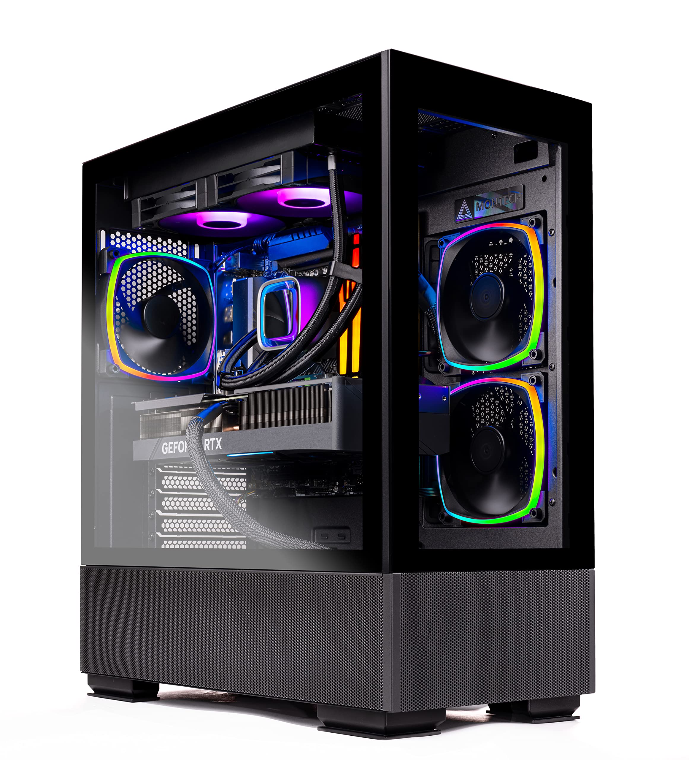 Skytech Gaming Azure Gaming PC, Ryzen 7 7700X 4.5 GHz, RX 7600, 1TB NVME, 32GB DDR5 RAM RGB, 650W Gold PSU Wi-Fi, Win 11 Home, RGB Keyboard and RGB Mouse Included