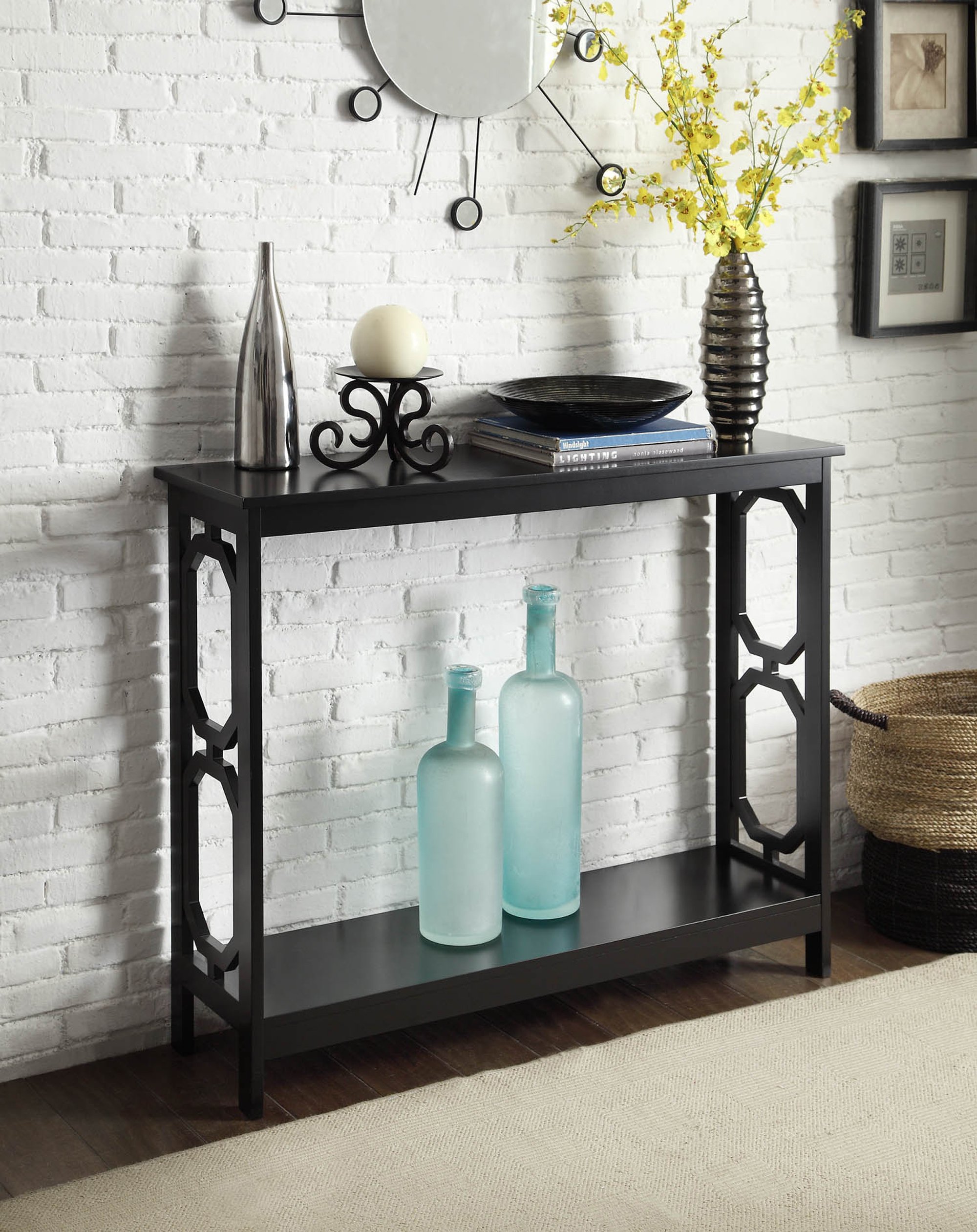 Convenience Concepts Omega Console Table, Black