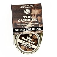 The Gambler Bourbon-Inspired Solid Cologne - Whiskey, Old-fashioned Tobacco, and a Hint of Leather in a Pocket-Sized Tin - Men’s or Women’s Cologne - Outlaw
