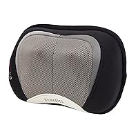 Back and Neck Massager, Portable Shiatsu All Body Massage Pillow with Heat, Targets Upper and Lower Back, Neck and Shoulders. Lightweight for Home, Office, Travel (Black)