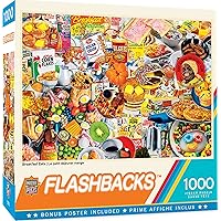 Masterpieces 1000 Piece Jigsaw Puzzle - Retro Flashback Breakfast Eats Morning Food Cereal - 19.25
