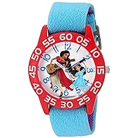 Disney Girl's 'Elena of Avalor' Quartz Plastic and Nylon Watch, Color:Blue (Model: W003032)