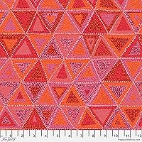 Vintage by Kaffe Fassett for Free Spirit - Beaded Tent - 100% Cotton, Sold by The Half Yard (Red)