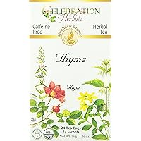 CELEBRATION HERBALS Thyme Leaf Tea Organic 24 Bag, 0.02 Pound