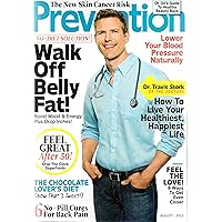 Prevention Magazine - Lower Your Blood Pressure Naturally - How to Live a Happy Life - -Walk Off Belly Fat - Dr. Travis Stork of the Doctors (August, 2012)