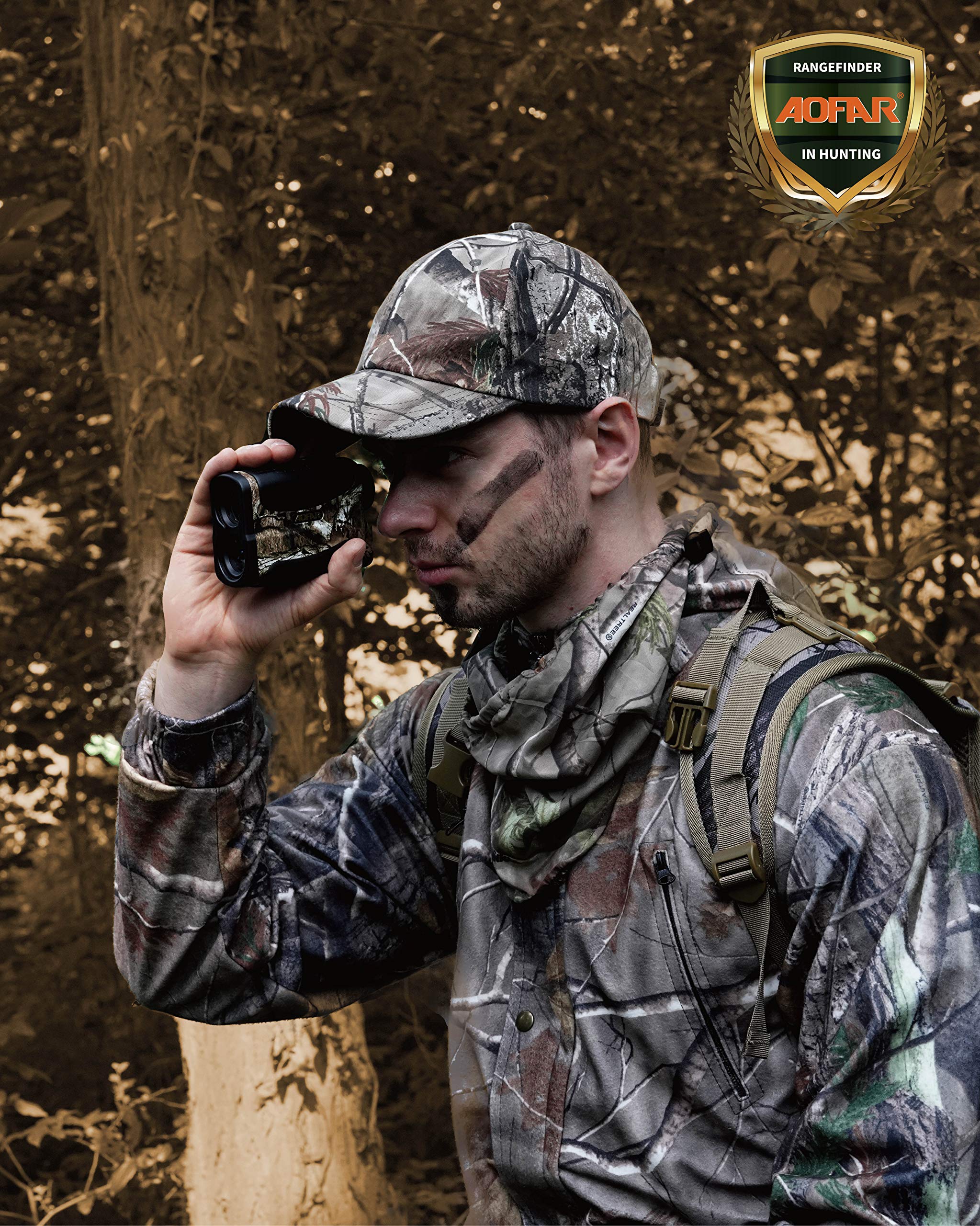 AOFAR HX-700N Hunting Range Finder 700 Yards Waterproof Archery Rangefinder for Bow Hunting with Range and Speed Mode, Free Battery, Carrying Case