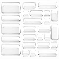  Cq acrylic 2PCS Clear Containers for Organizing 7 Drawers  Stackable Dresser Bathroom Organizers And Storage For Jewelry Hair  Accessories Nail Polish Lipstick Make up Marker Pen : Beauty & Personal Care