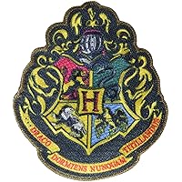 Simplicity Harry Potter Hogwarts Crest Iron On Applique Patch for Clothes, Backpacks, and Accessories, 3.5