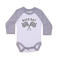 Motocross Onesie/Race Day/Baby Racing Outfit/Unisex Raglan Bodysuit